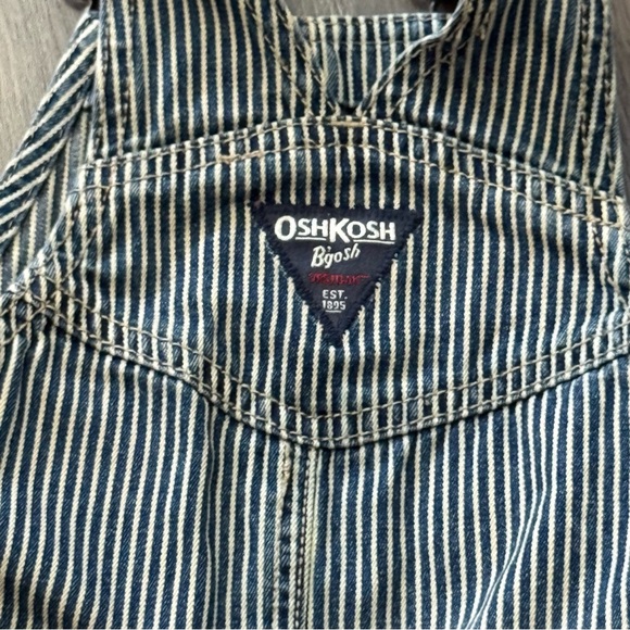 OSHKOSH Baby Vintage Style Overalls Stripes Stripy - Picture 8 of 10